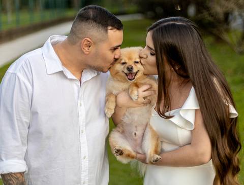 As melhores ideias e inspirações criativas de fotos para ensaio pré wedding com o pet no parque Jardim Botânico - SP'