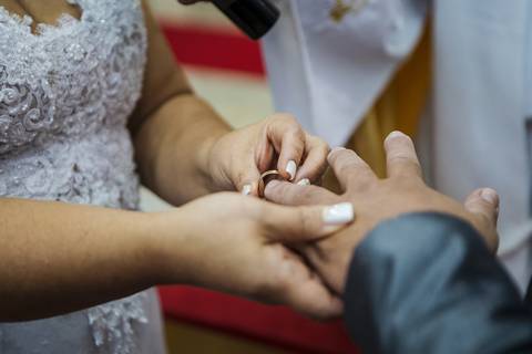 As melhores ideias e inspirações criativas de fotos de casamento da cerimônia na Paróquia Santa Gema Galgani  '