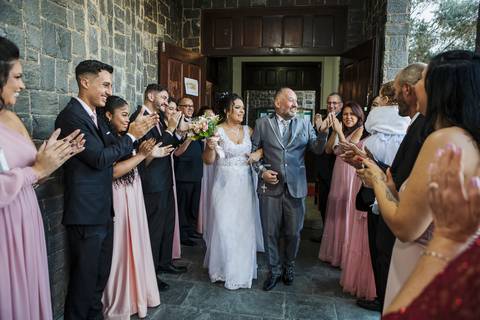As melhores ideias e inspirações criativas de fotos de casamento da cerimônia na Paróquia Santa Gema Galgani  '