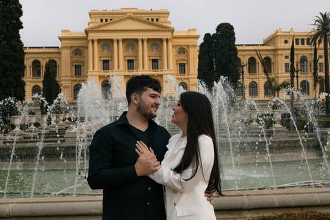 As melhores ideias e inspirações criativas de fotos para ensaio pré wedding no Museu do Ipiranga - Parque da Independência'