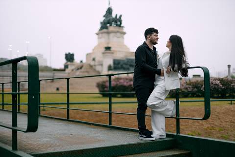 As melhores ideias e inspirações criativas de fotos para ensaio pré wedding no Museu do Ipiranga - Parque da Independência'