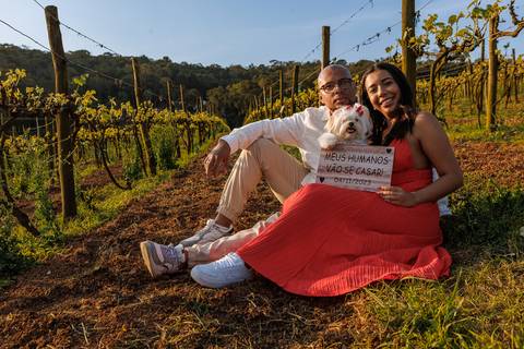 As melhores ideias e inspirações criativas de fotos para ensaio pré wedding na Vinícola em São Roque'