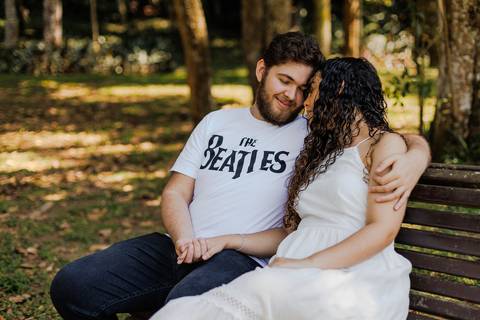 As melhores ideias e inspirações criativas de fotos para ensaio pré wedding romântico no parque Jardim Botânico  '