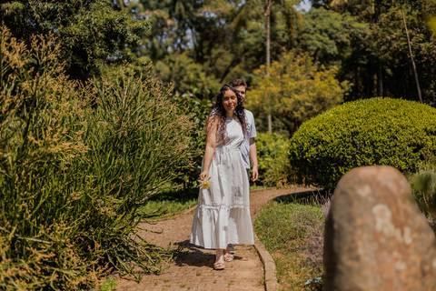 As melhores ideias e inspirações criativas de fotos para ensaio pré wedding romântico no parque Jardim Botânico  '