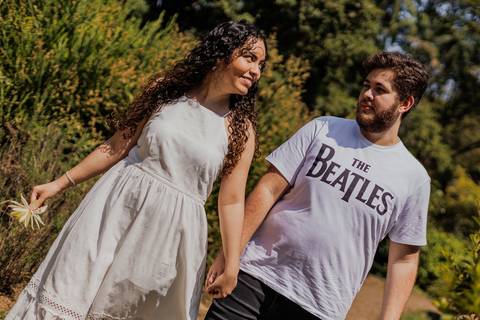 As melhores ideias e inspirações criativas de fotos para ensaio pré wedding romântico no parque Jardim Botânico  '