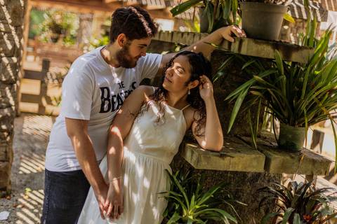 As melhores ideias e inspirações criativas de fotos para ensaio pré wedding romântico no parque Jardim Botânico  '
