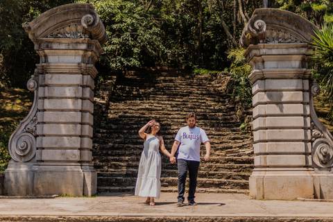 As melhores ideias e inspirações criativas de fotos para ensaio pré wedding romântico no parque Jardim Botânico  '