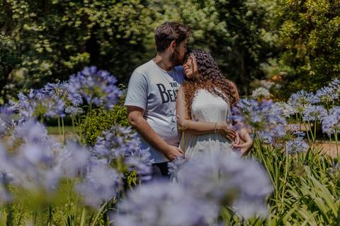 As melhores ideias e inspirações criativas de fotos para ensaio pré wedding romântico no parque Jardim Botânico  '