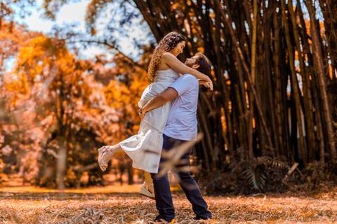 As melhores ideias e inspirações criativas de fotos para ensaio pré wedding romântico no parque Jardim Botânico  '