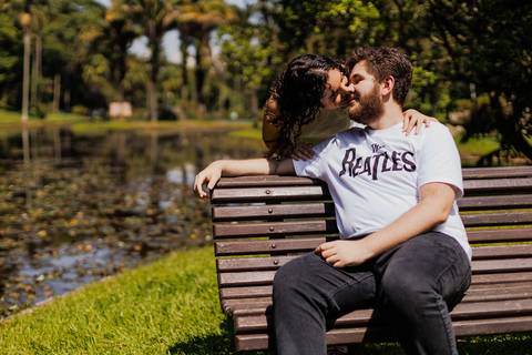 As melhores ideias e inspirações criativas de fotos para ensaio pré wedding romântico no parque Jardim Botânico  '