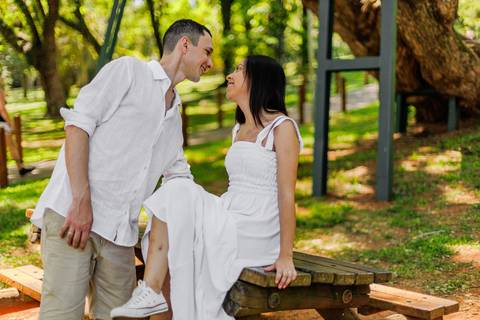 As melhores ideias e inspirações de fotos criativas para ensaio pré wedding no Parque do Ibirapuera'