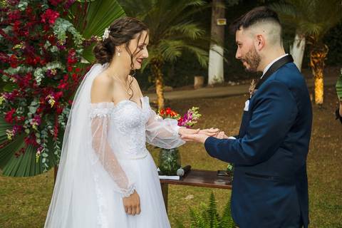 As melhores ideias e inspirações criativas de fotos da cerimônia do espaço Verde Nobre Eventos'