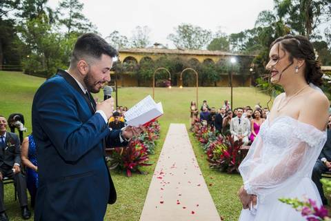 As melhores ideias e inspirações criativas de fotos da cerimônia do espaço Verde Nobre Eventos'