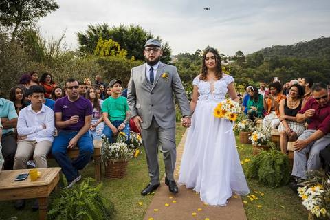 As melhores ideias e inspirações criativas de fotos da cerimônia no sítio'