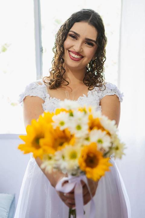 As melhores ideias e inspirações criativas de fotos do making of da noiva no seu apartamento'