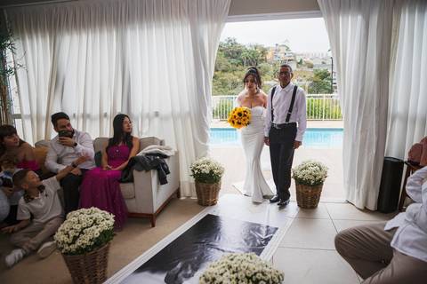 As melhores ideias e inspirações criativas de fotos de casamento na cerimônia no condomínio'