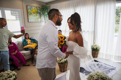 As melhores ideias e inspirações criativas de fotos de casamento na cerimônia no condomínio'