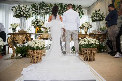 As melhores ideias e inspirações criativas de fotos de casamento na cerimônia no condomínio'