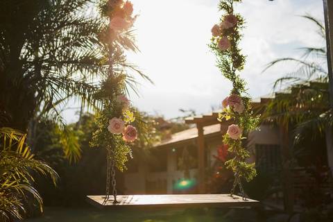 As melhores ideias e inspirações criativas de fotos de casamento da decoração na chácara Porto Fest'