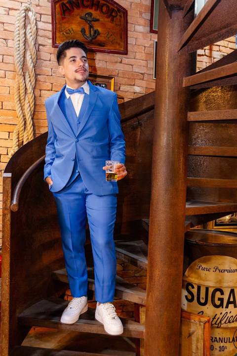 As melhores ideias e inspirações criativas de fotos de casamento do making of do noivo na Barbearia Corleone'