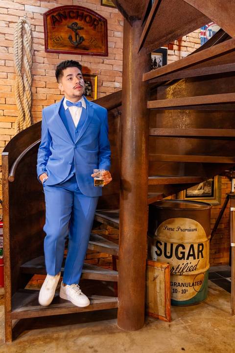 As melhores ideias e inspirações criativas de fotos de casamento do making of do noivo na Barbearia Corleone'