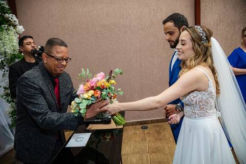 As melhores ideias e inspirações criativas de fotos de casamento da do momento da cerimônia no Espaço Vitta Eventos'