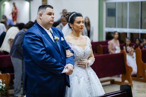 As melhores ideias e inspirações criativas de fotos de casamento do momento da cerimônia na Paróquia Nossa Senhora da Esperança '