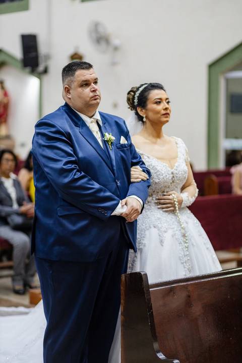 As melhores ideias e inspirações criativas de fotos de casamento do momento da cerimônia na Paróquia Nossa Senhora da Esperança '