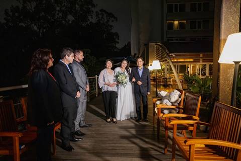 As melhores ideias e inspirações criativas de fotos de casamento momento da cerimônia no Novotel São Paulo Morumbi '