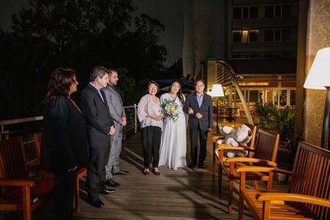 As melhores ideias e inspirações criativas de fotos de casamento momento da cerimônia no Novotel São Paulo Morumbi '