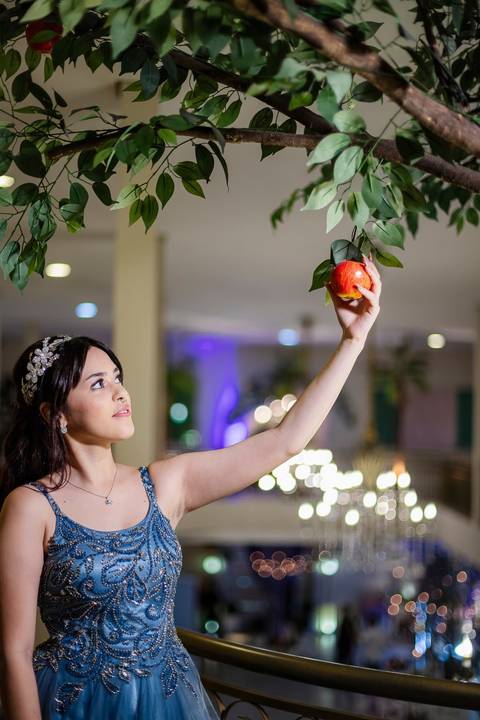 As melhores ideias e inspirações de fotos criativas da debutante no espaço Buffet Flores'