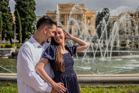 As melhores ideias e inspirações de fotos criativas para ensaio pré wedding no Museu do Ipiranga e Parque da Independência'