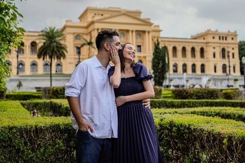 As melhores ideias e inspirações de fotos criativas para ensaio pré wedding no Museu do Ipiranga e Parque da Independência'