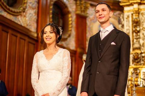 As melhores ideias e inspirações criativas de fotos de casamento na Paróquia Nossa Senhora do Brasil'