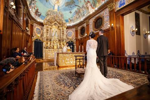 As melhores ideias e inspirações criativas de fotos de casamento na Paróquia Nossa Senhora do Brasil'