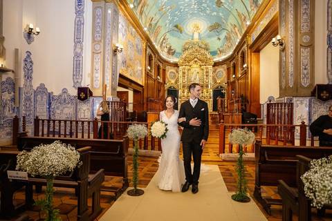 As melhores ideias e inspirações criativas de fotos de casamento na Paróquia Nossa Senhora do Brasil'