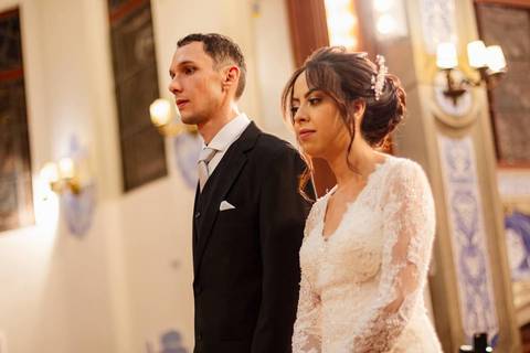 As melhores ideias e inspirações criativas de fotos de casamento na Paróquia Nossa Senhora do Brasil'