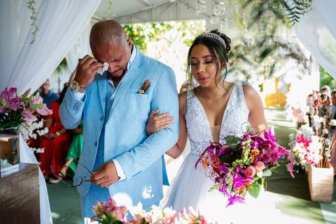 As melhores ideias e inspirações criativas de fotos de casamento do momento da cerimônia no Espaço Mapri Eventos'