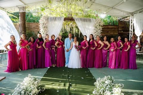 As melhores ideias e inspirações criativas de fotos de casamento do momento da cerimônia no Espaço Mapri Eventos'