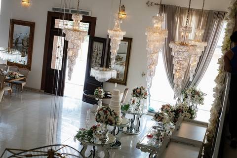 As melhores ideias e inspirações criativas de fotos de casamento da decoração no espaço Castelo Marilias Buffet'