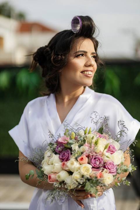 As melhores ideias e inspirações criativas de fotos de casamento do making of da noiva'