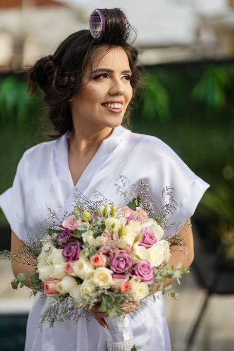 As melhores ideias e inspirações criativas de fotos de casamento do making of da noiva'