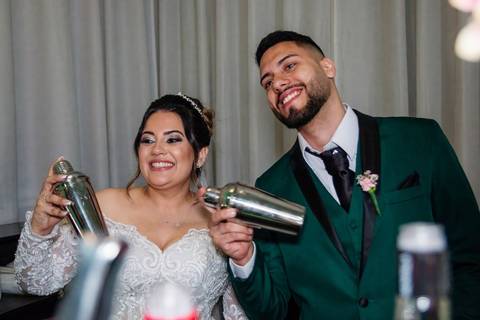 As melhores ideias e inspirações criativas de fotos de casamento na recepção no Buffet Piatto'