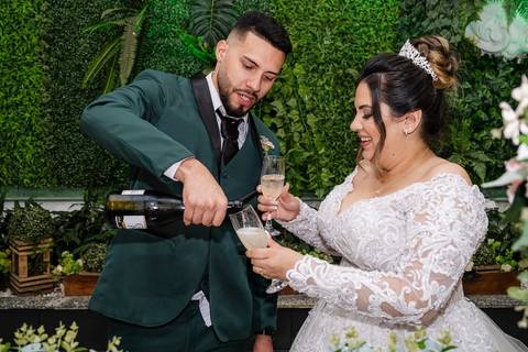 As melhores ideias e inspirações criativas de fotos de casamento na recepção no Buffet Piatto'