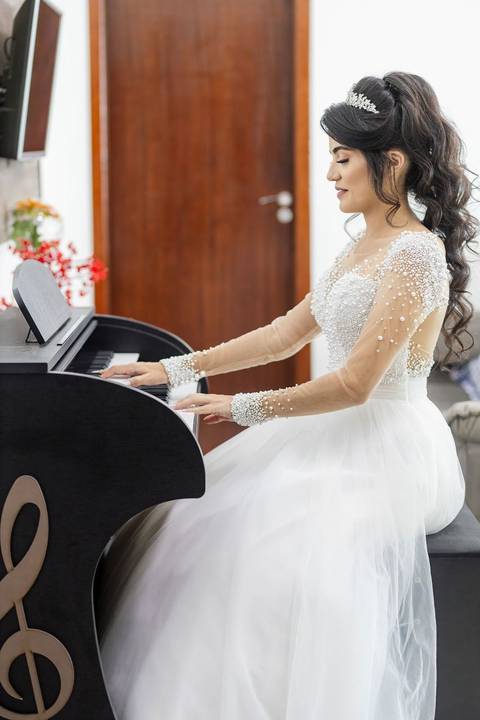 As melhores ideias e inspirações criativas de fotos de casamento do making of da noiva em casa'