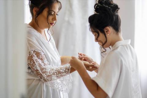 As melhores ideias e inspirações criativas de fotos de casamento do making of da noiva'