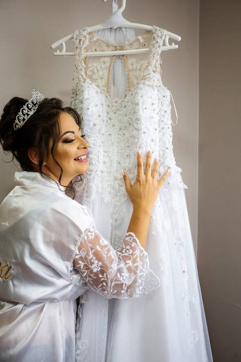 As melhores ideias e inspirações criativas de fotos de casamento do making of da noiva'