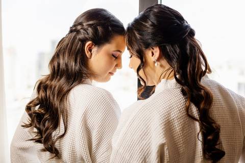 As melhores ideias e inspirações criativas de fotos de casamento do making of da noiva no Hotel'