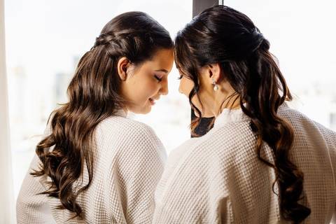 As melhores ideias e inspirações criativas de fotos de casamento do making of da noiva no Hotel'