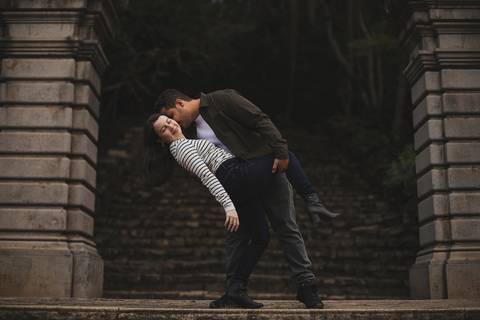 As melhores ideias e inspirações criativas de fotos de ensaio pré wedding no parque Jardim Botânico'